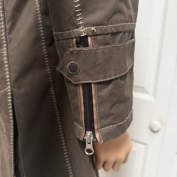 Goode Rider Women's Size Small Singing in the Rain Brown Jacket with Hood - Picture 14 of 15